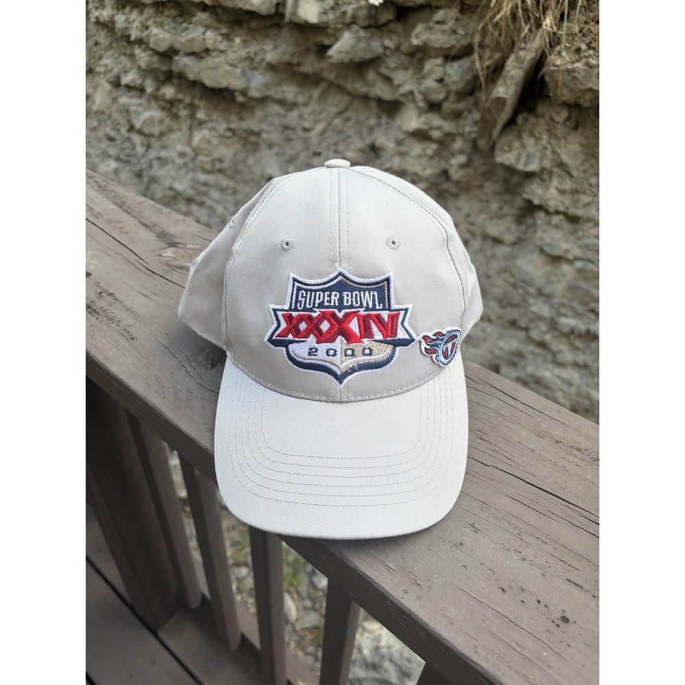 Super Bowl XXXIV 34 2000 Logo  Tennessee Titans Patch Hat NFL